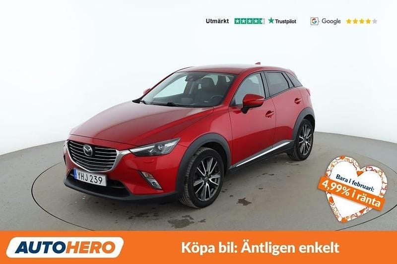 Röd Begagnad 2016 Mazda CX-3 SUV | 164 000 kr (Bra pris) - Bild 1/4