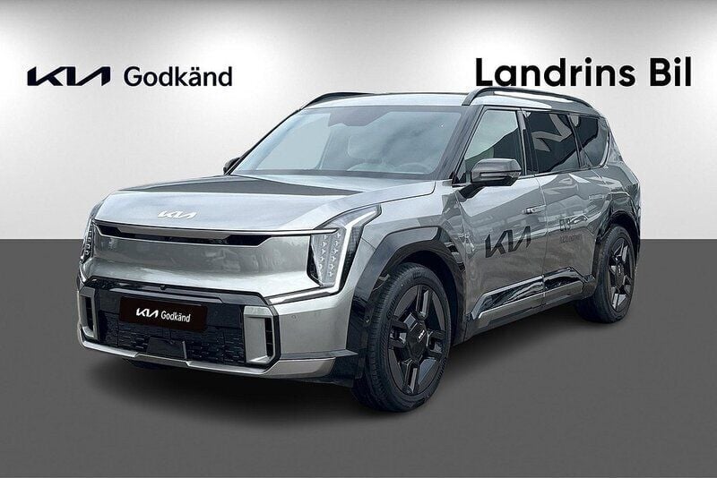 Grå Begagnad 2024 Kia EV9 3 SUV | 799 300 kr (Marknadspris) - Bild 1/4