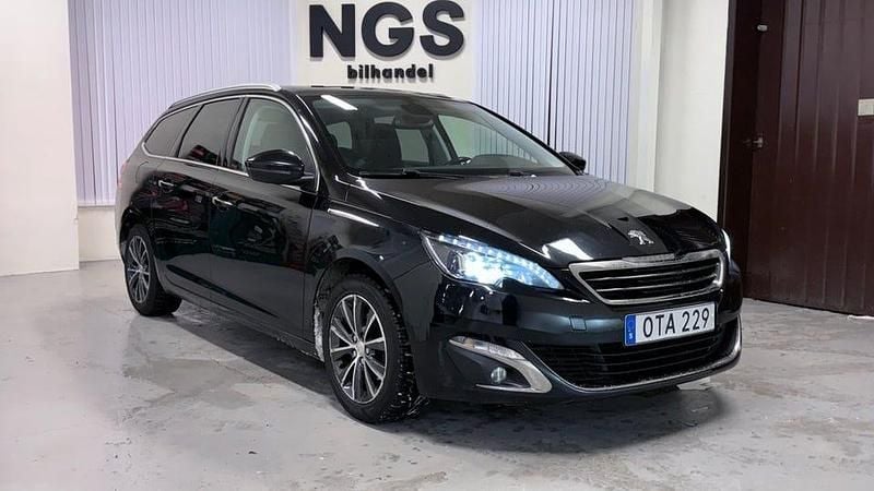 Svart Begagnad 2014 Peugeot 308 SW Allure Kombi | 69 900 kr (Bra pris) - Bild 1/4