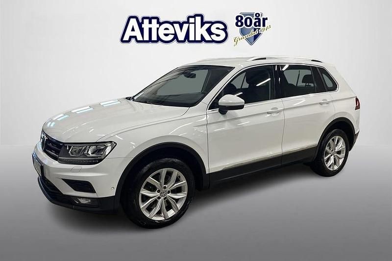 Vit Begagnad 2019 VW Tiguan Comfortline SUV | 209 900 kr (Bra pris) - Bild 1/4