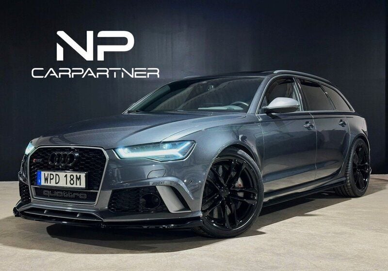 Grå Begagnad 2016 Audi RS6 Performance Kombi | 578 000 kr (Marknadspris) - Bild 1/4