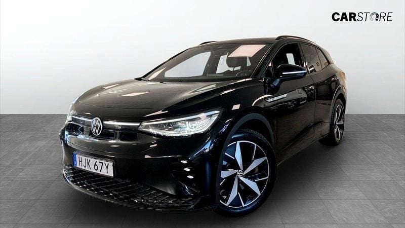 Svart (black) Begagnad 2022 VW ID.4 GTX SUV | 279 900 kr (Bra pris) - Bild 1/4