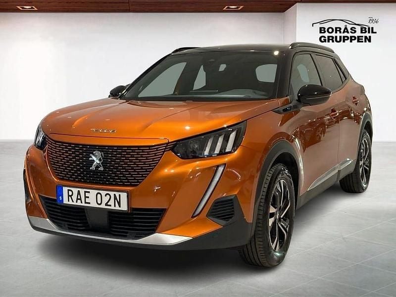 Begagnad Peugeot e-2008 GT 100 kW (137 HK) 2022 Orange SUV