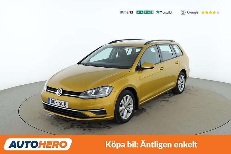 Gul Begagnad 2018 VW Golf VII Kombi | 143 000 kr (Marknadspris) - Bild 1/4