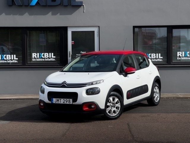 Vit Begagnad 2017 Citroën C3 Halvkombi | 89 900 kr (Marknadspris) - Bild 1/4