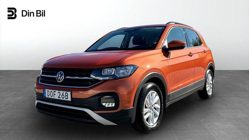 Orange (energetic orange metallic) Begagnad 2022 VW T-Cross Life SUV | 189 900 kr (Marknadspris) - Bild 1/4