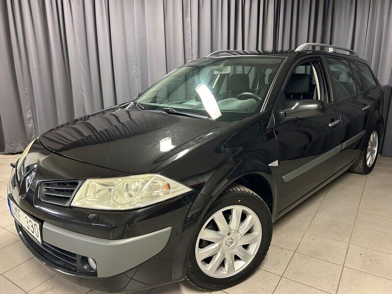 Svart Begagnad 2007 Renault Mégane GrandTour Kombi | 33 900 kr (Bra pris) - Bild 1/4