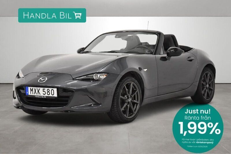 Grå Begagnad 2015 Mazda MX5 Cab | 219 900 kr (Marknadspris) - Bild 1/3