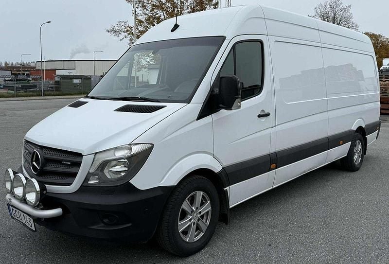 Vit Begagnad 2018 Mercedes Sprinter Van | 398 750 kr (Lite dyr) - Bild 1/4