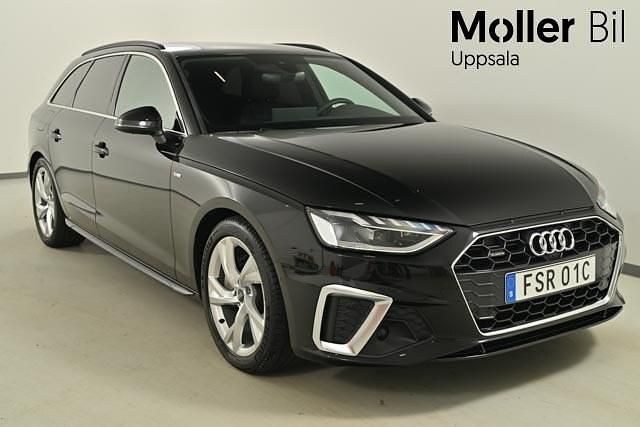Svart (mythosschwarz metallic) Begagnad 2024 Audi A4 S-Line Kombi | 469 900 kr (Dyr) - Bild 1/4