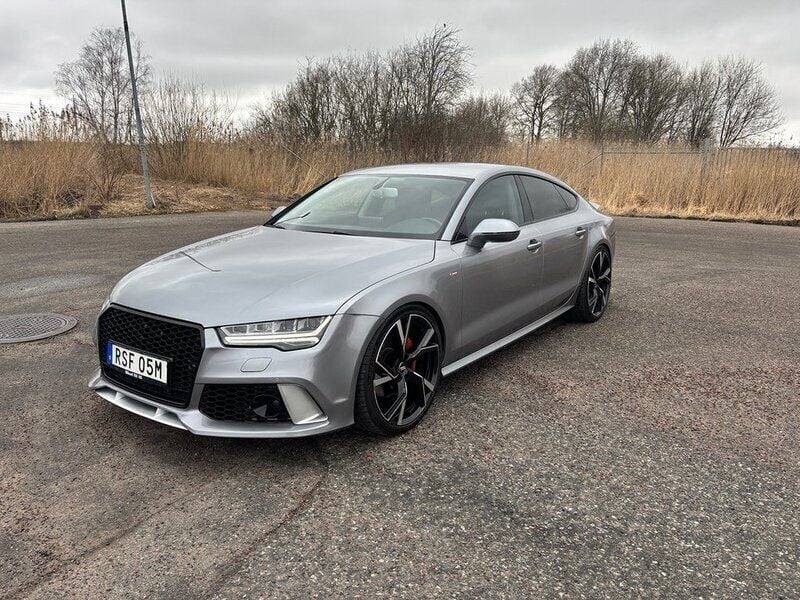 Ljusblå (blå) Begagnad 2016 Audi A7 Sportback S-Line Halvkombi | 269 000 kr (Marknadspris) - Bild 1/4