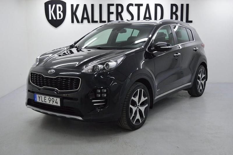 Svart Begagnad 2017 Kia Sportage GT-Line SUV | 194 900 kr (Bra pris) - Bild 1/4