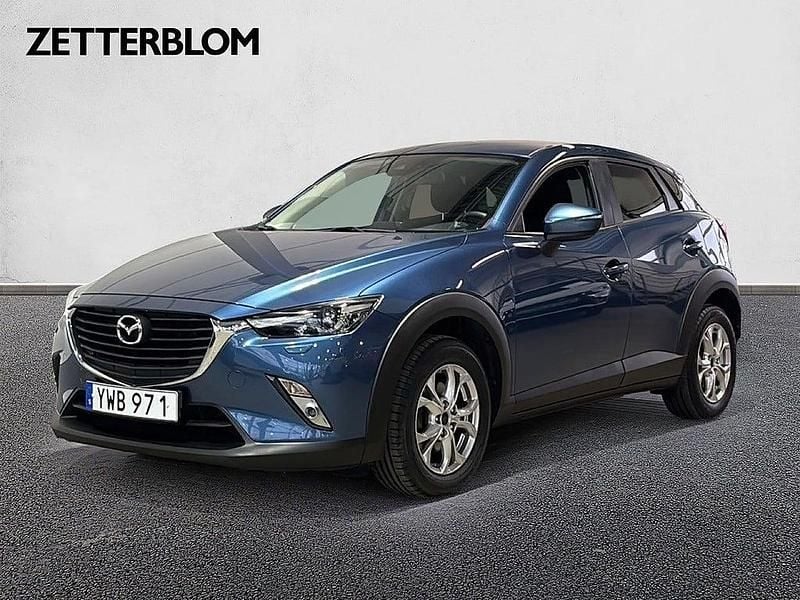 Blåmetallic Begagnad 2017 Mazda CX-3 Vision SUV | 149 900 kr (Marknadspris) - Bild 1/4