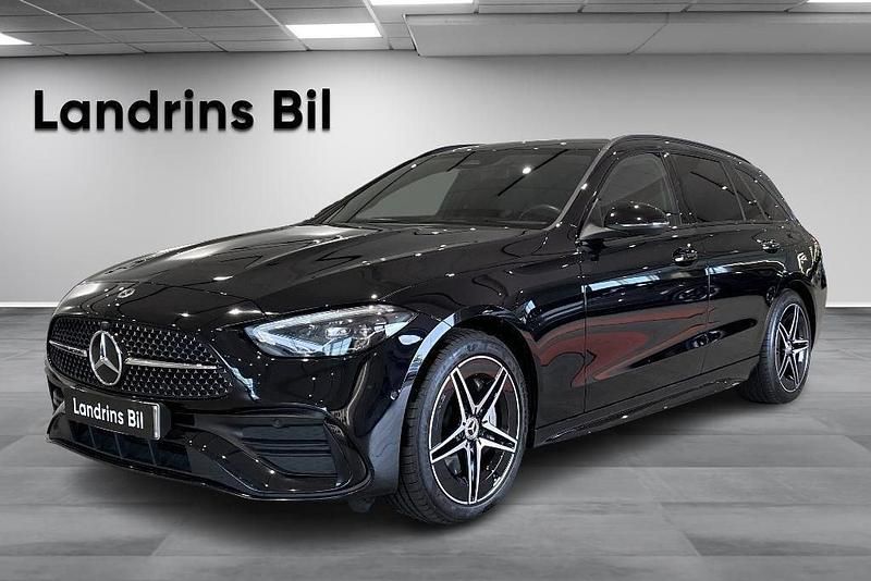Svart Begagnad 2024 Mercedes C300e AMG Kombi | 529 000 kr (Marknadspris) - Bild 1/4