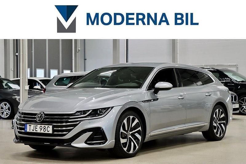 Silver Begagnad 2021 VW Arteon R-line Kombi | 297 400 kr (Bra pris) - Bild 1/4