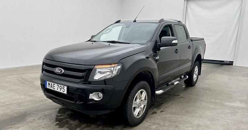Svart Begagnad 2015 Ford Ranger Wildtrack Pickup | 149 000 kr (Superpris) - Bild 1/4