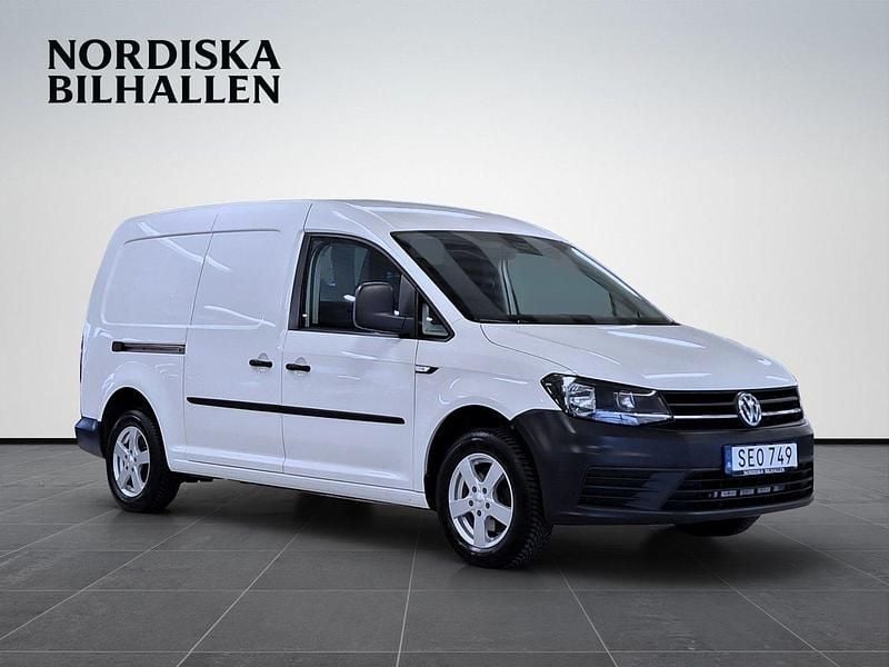 Vit Begagnad 2016 VW Caddy Maxi Minibuss | 89 795 kr (Superpris) - Bild 1/4