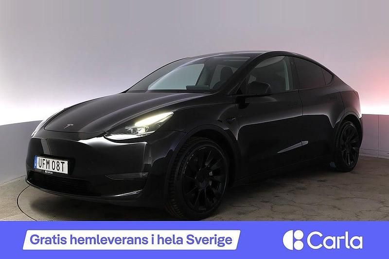Svart Begagnad 2023 Tesla Model Y Long Range AWD SUV | 407 990 kr (Marknadspris) - Bild 1/4