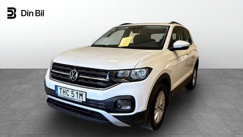 Vit (pure white) Begagnad 2023 VW T-Cross Comfortline SUV | 199 900 kr (Marknadspris) - Bild 1/4