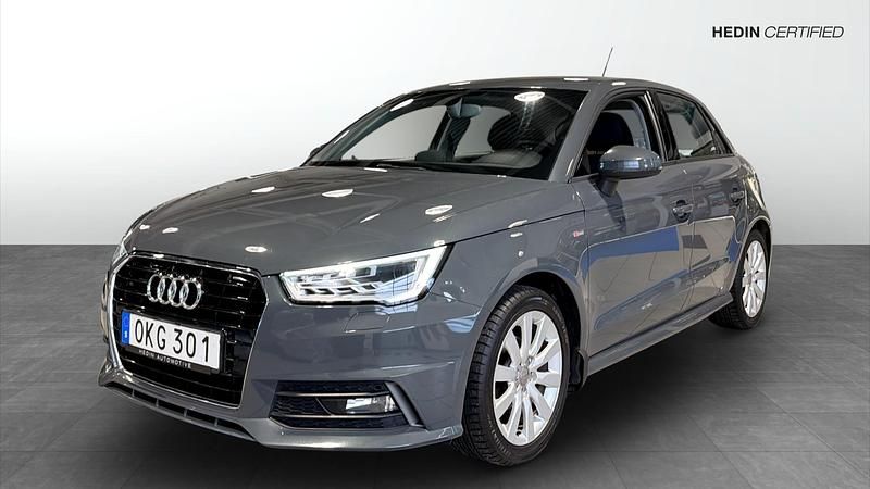 Grå Begagnad 2016 Audi A1 Sportback S-Line Halvkombi | 129 000 kr (Marknadspris) - Bild 1/4
