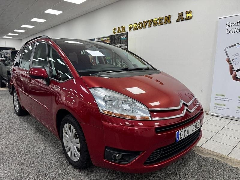 Röd Begagnad 2008 Citroën Grand C4 Picasso Minibuss | 49 900 kr - Bild 1/4