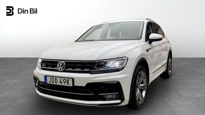 Vit Begagnad 2020 VW Tiguan R-line SUV | 269 900 kr (Marknadspris) - Bild 1/4