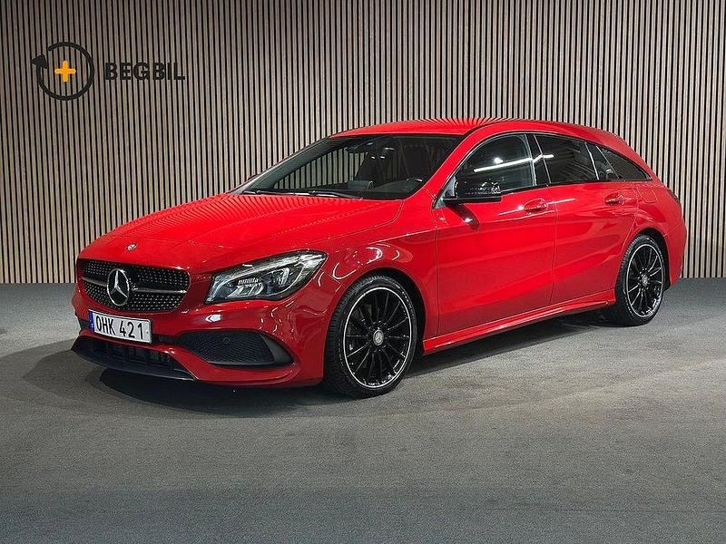 Röd Begagnad 2016 Mercedes CLA220 Shooting Brake AMG Kombi | 217 800 kr (Lite dyr) - Bild 1/4
