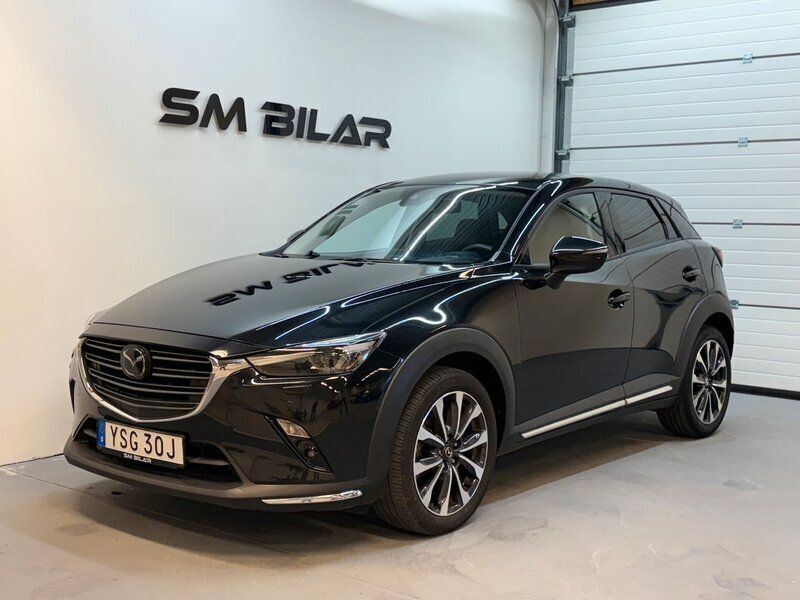Svart Begagnad 2019 Mazda CX-3 Optimum SUV | 199 900 kr (Marknadspris) - Bild 1/4
