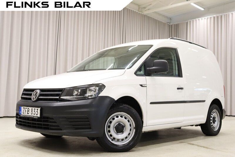 Vit Begagnad 2018 VW Caddy Minibuss | 129 900 kr (Bra pris) - Bild 1/4