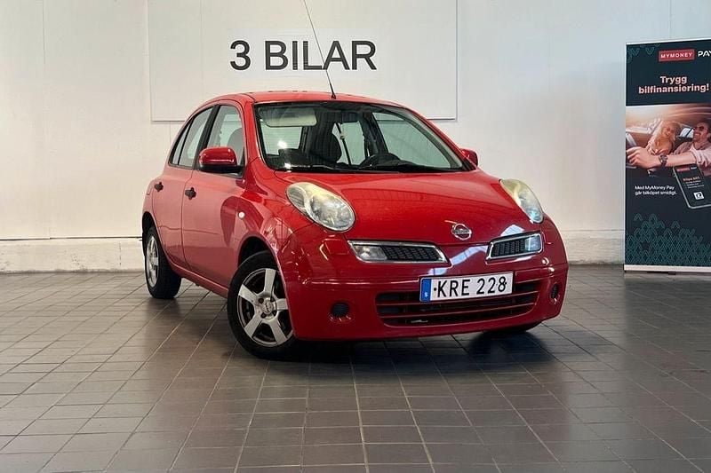 Röd Begagnad 2010 Nissan Micra Halvkombi | 26 990 kr (Bra pris) - Bild 1/4