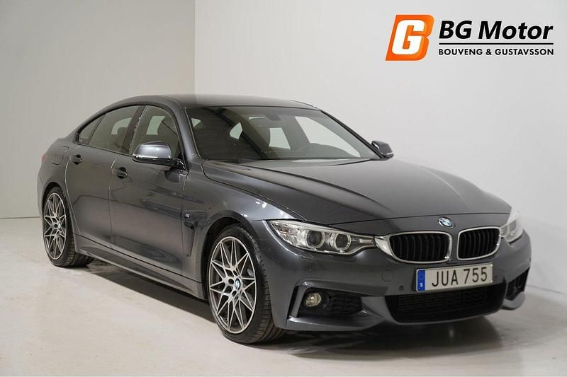 Grå Begagnad 2017 BMW 420 Gran Coupé M Sport Sportkupé | 259 500 kr (Lite dyr) - Bild 1/4