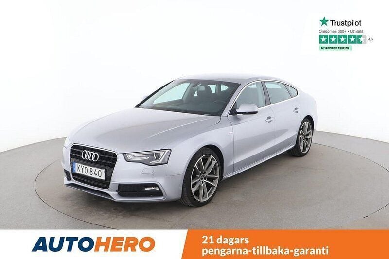Silver Begagnad 2015 Audi A5 Sportback Halvkombi | 160 000 kr - Bild 1/4