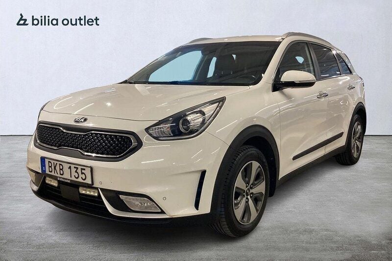 Vit Begagnad 2018 Kia Niro Advance SUV | 144 900 kr (Bra pris) - Bild 1/4