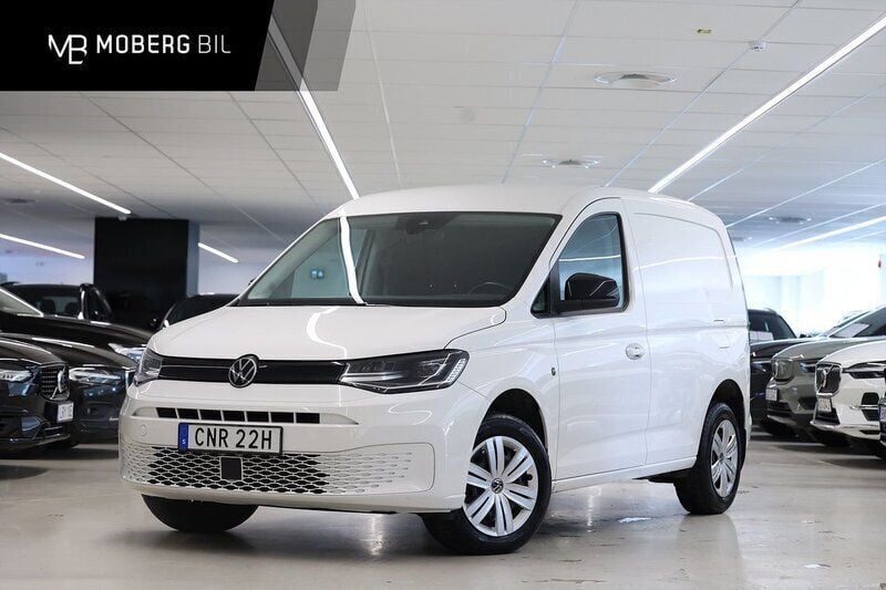 Vit Begagnad 2021 VW Caddy Minibuss | 269 900 kr (Lite dyr) - Bild 1/3