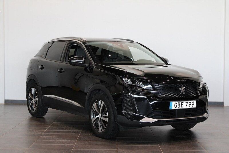 Svart Begagnad 2021 Peugeot 3008 Allure SUV | 229 900 kr (Marknadspris) - Bild 1/4