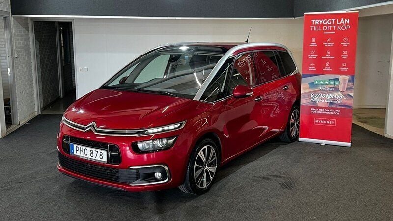 Röd Begagnad 2017 Citroën Grand C4 Picasso Minibuss | 99 900 kr (Marknadspris) - Bild 1/4