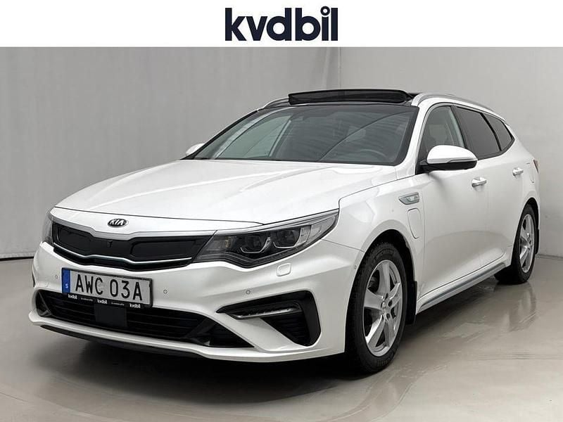 Vit metallic Begagnad 2019 Kia Optima Advance Kombi | 159 800 kr (Superpris) - Bild 1/3