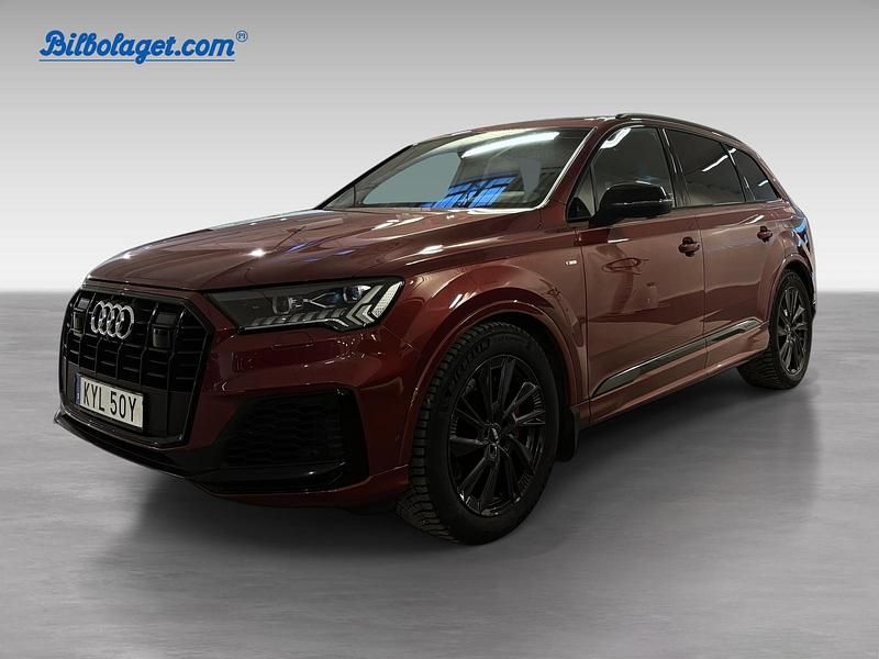 Röd Begagnad 2022 Audi Q7 S-Line SUV | 649 000 kr (Marknadspris) - Bild 1/4