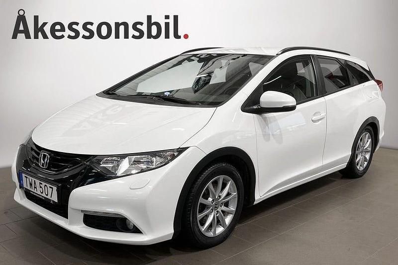 Vit Begagnad 2014 Honda Civic Elegance Kombi | 119 000 kr (Lite dyr) - Bild 1/4