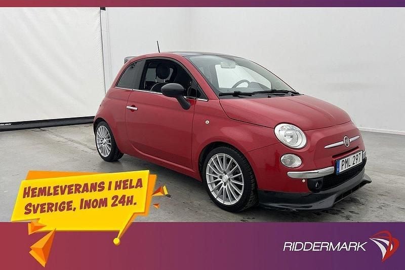 Svart Begagnad 2015 Fiat 500 Lounge Halvkombi | 99 900 kr (Marknadspris) - Bild 1/3