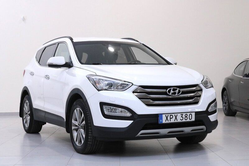 Vit Begagnad 2015 Hyundai Santa Fe Premium SUV | 149 900 kr (Marknadspris) - Bild 1/4