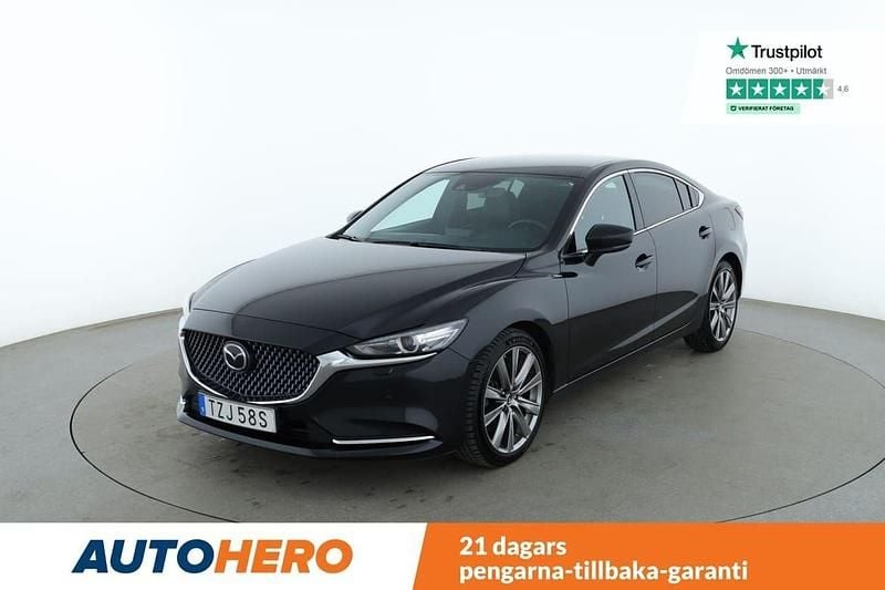 Svart Begagnad 2019 Mazda 6 Optimum Sedan | 239 000 kr (Lite dyr) - Bild 1/4