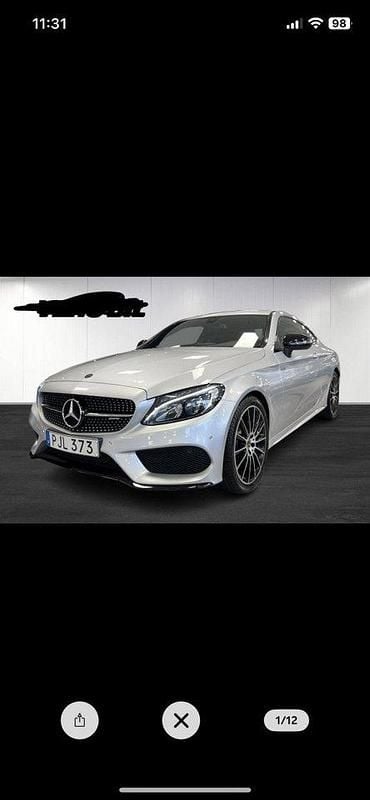 Silver Begagnad 2017 Mercedes C250 AMG line Sportkupé | 265 000 kr (Bra pris) - Bild 1/3