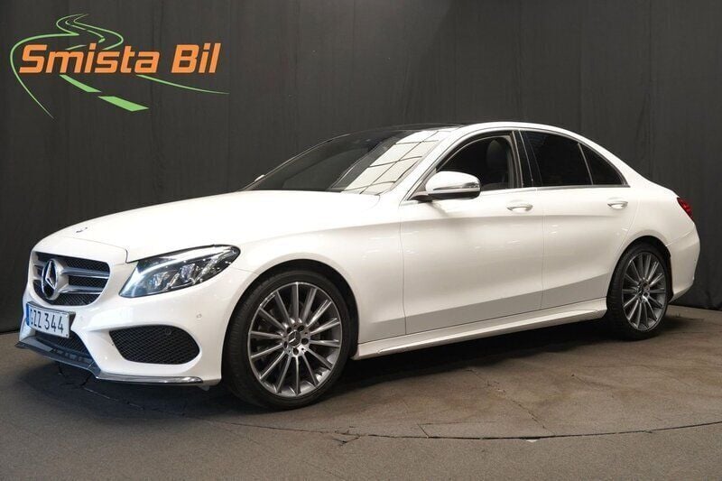 Vit Begagnad 2017 Mercedes C220 Premium Sedan | 259 900 kr (Marknadspris) - Bild 1/4