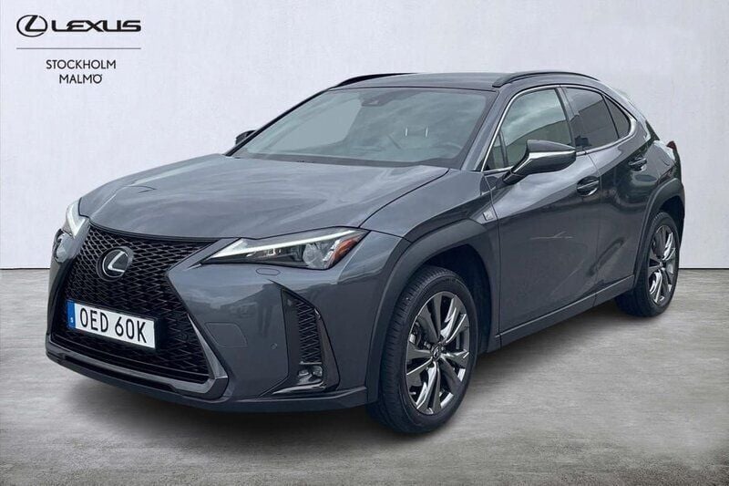Grå Begagnad 2023 Lexus UX 250h Sport Design Packet SUV | 339 000 kr (Marknadspris) - Bild 1/4