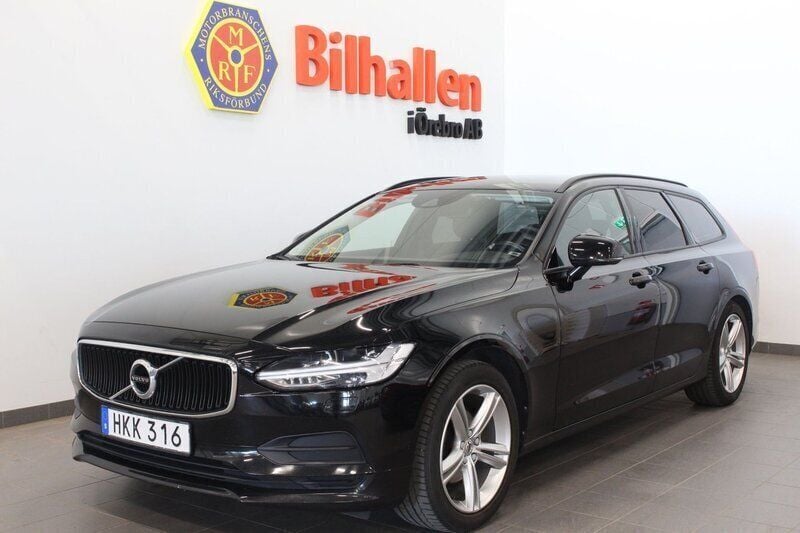 Svart Begagnad 2018 Volvo V90 Business Edition Kombi | 209 900 kr (Marknadspris) - Bild 1/4
