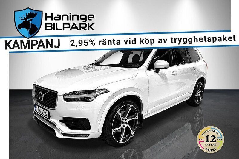 Vit Begagnad 2018 Volvo XC90 R-Design SUV | 599 900 kr - Bild 1/2