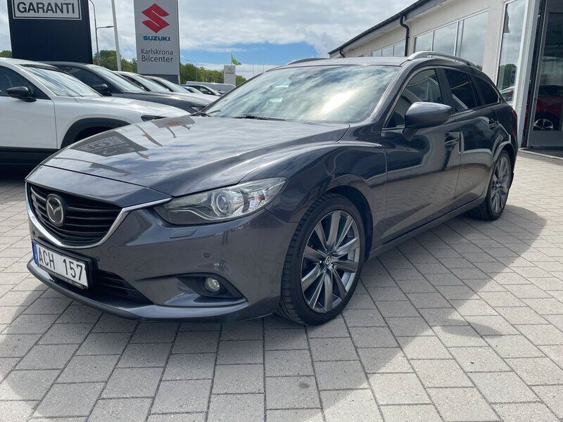 Grå (gråmetallic) Begagnad 2013 Mazda 6 Optimum Kombi | 119 000 kr (Dyr) - Bild 1/4
