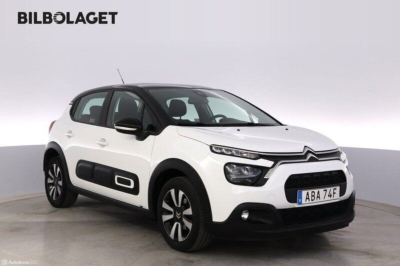 Vit Begagnad 2020 Citroën C3 Shine Halvkombi | 139 500 kr (Bra pris) - Bild 1/4