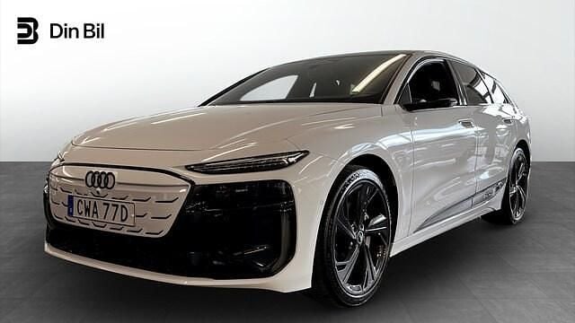 Glaciärvit metallic Begagnad 2024 Audi A6 e-tron Performance Kombi | 859 900 kr (Marknadspris) - Bild 1/4